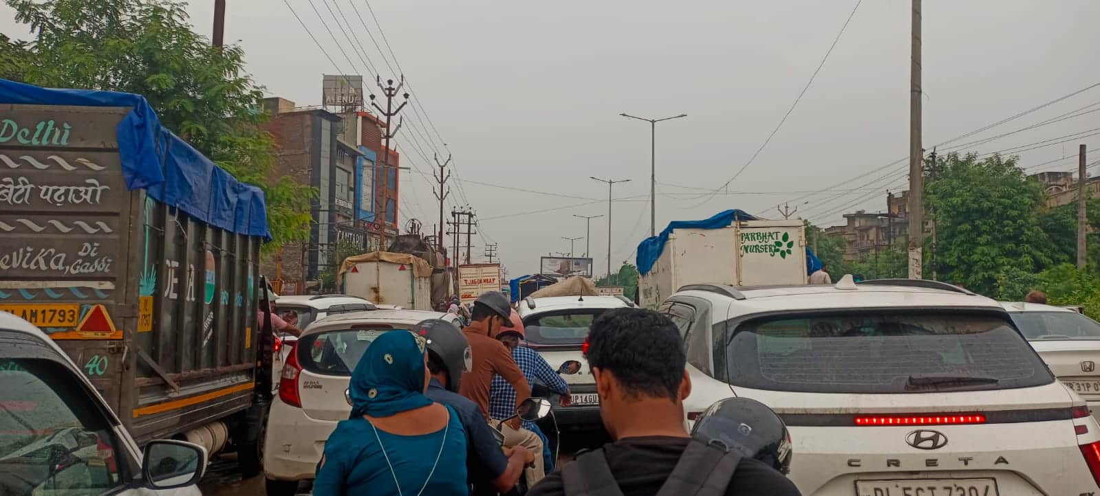 Severe traffic jams across Delhi NCR ahead of Raksha Bandhan