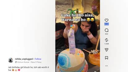 viral birthday cake surprise husband wife with money cake