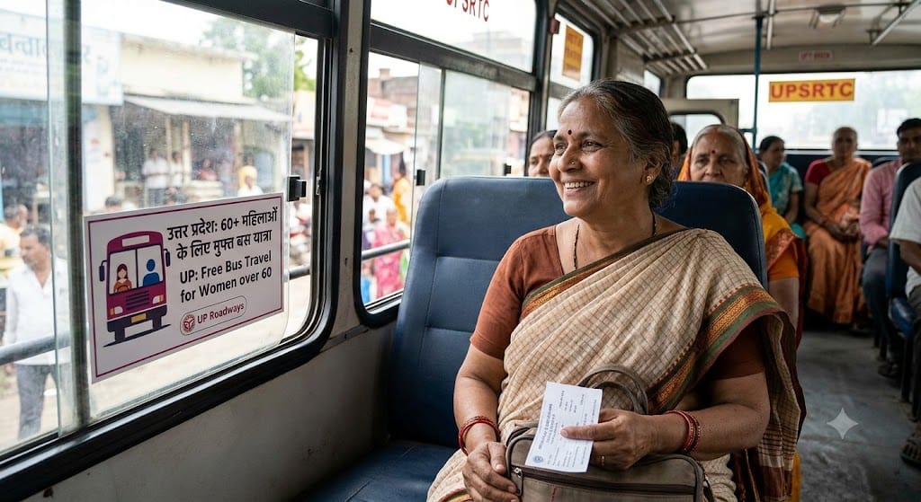यूपी में रक्षाबंधन पर मुफ्त बस यात्रा।