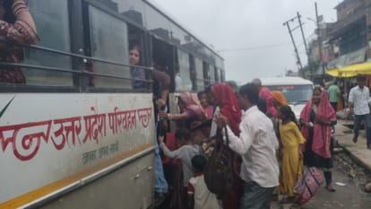 रक्षाबंधन पर रोडवेज बसों में भारी भीड़