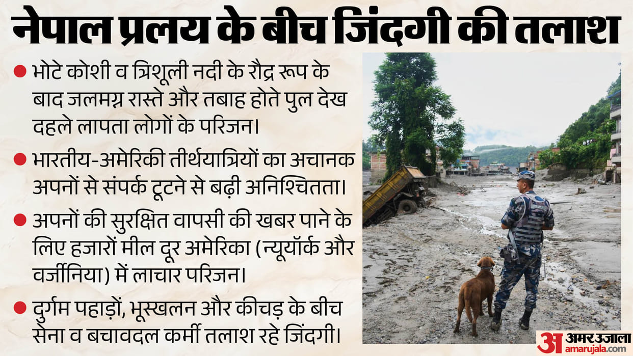 Devastating flash floods in Nepal leave hundreds missing, including several Indian-American pilgrims