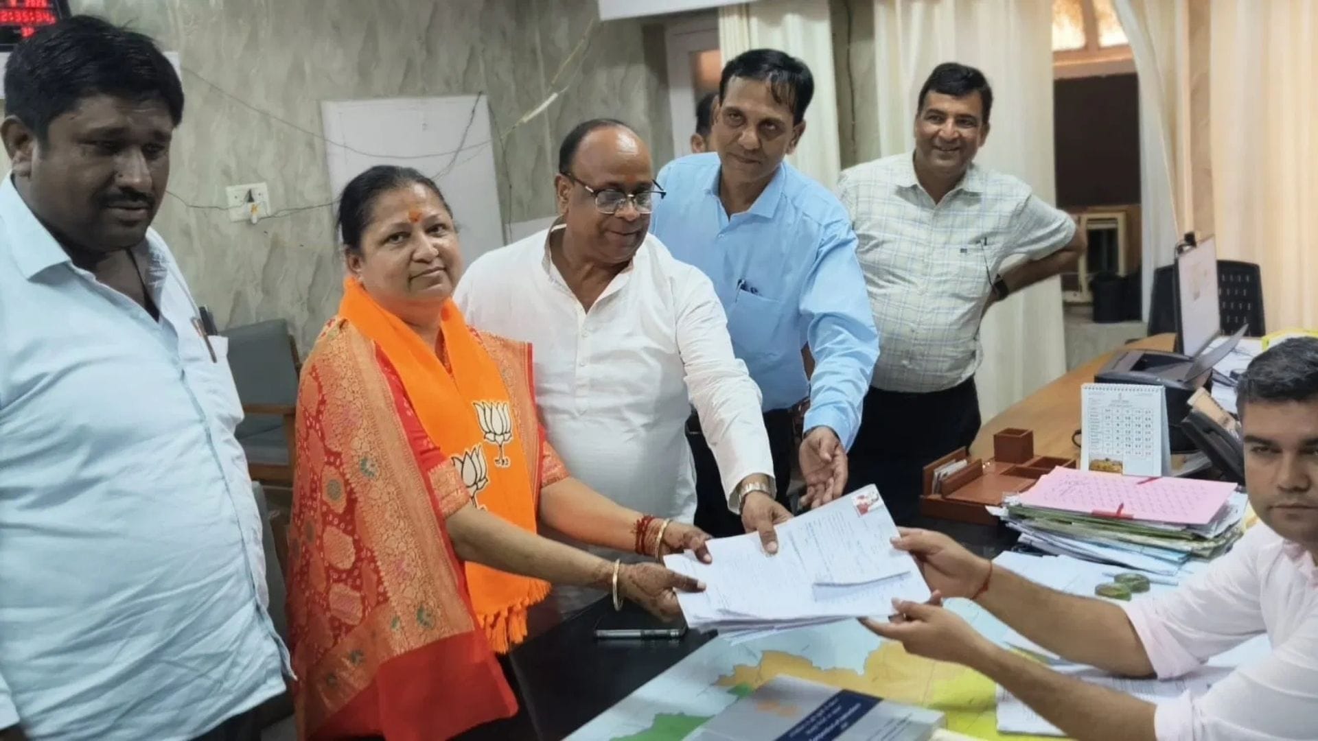 बीकानेर निकाय चुनाव में नामांकन की तस्वीर