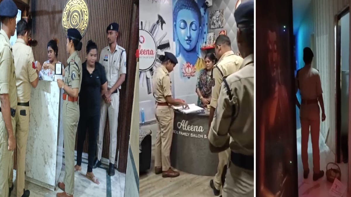 रायपुर के 30 स्पा सेंटरों पर पुलिस का छापा: कुल 15 टीमों ने मारी रेड, दो सेंटर में मिली आपत्तिजनक सामग्री