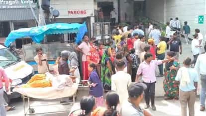 Fire breaks out on the fourth floor of Navodaya Hospital in Bareilly patients safely evacuated