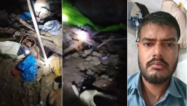 Kanpur Mud house collapses suddenly at night young man dies after buried under debris