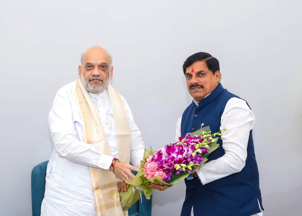 CM Mohan Yadav met Amit Shah in Delhi; key discussions held regarding MP's development and schemes.