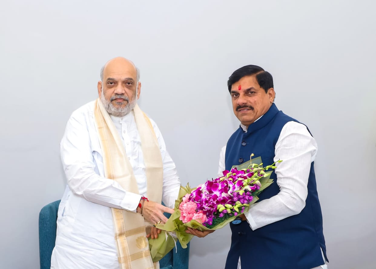CM Mohan Yadav met Amit Shah in Delhi; key discussions held regarding MP's development and schemes.