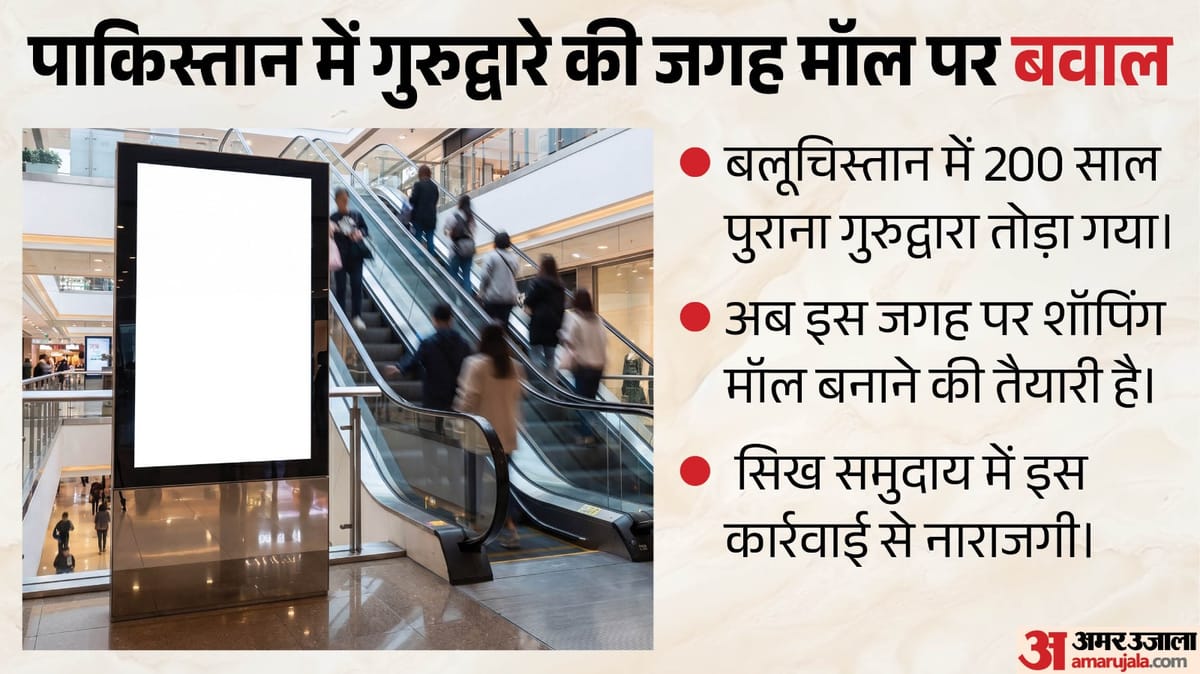 पाकिस्तान में सिख विरासत पर संकट?: 200 साल पुराने गुरुद्वारे पर चला बुलडोजर, एसजीपीसी ने जताई नाराजगी