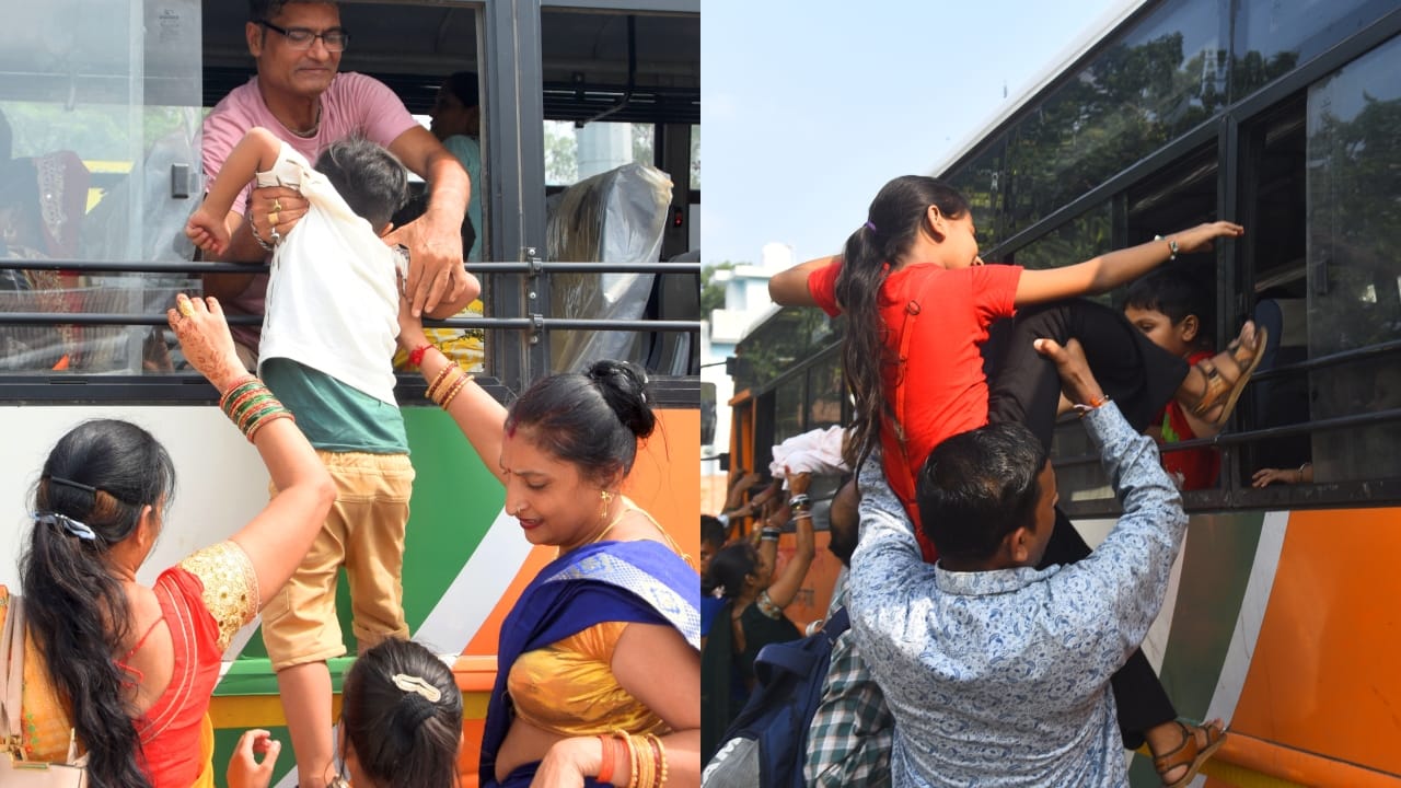 Sisters had to wait for Roadways buses on Raksha Bandhan and suffered in the crushing crowds