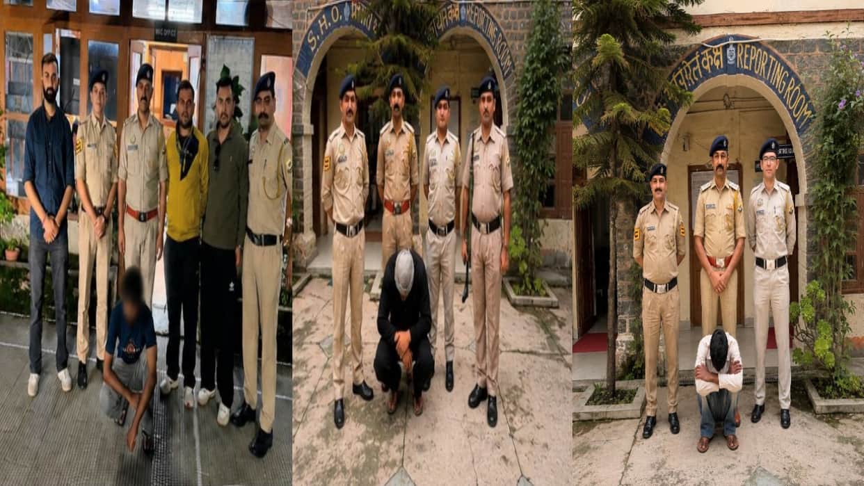 Major crackdown by Shimla Police against drugs; nine smugglers from three interstate drug networks arrested.