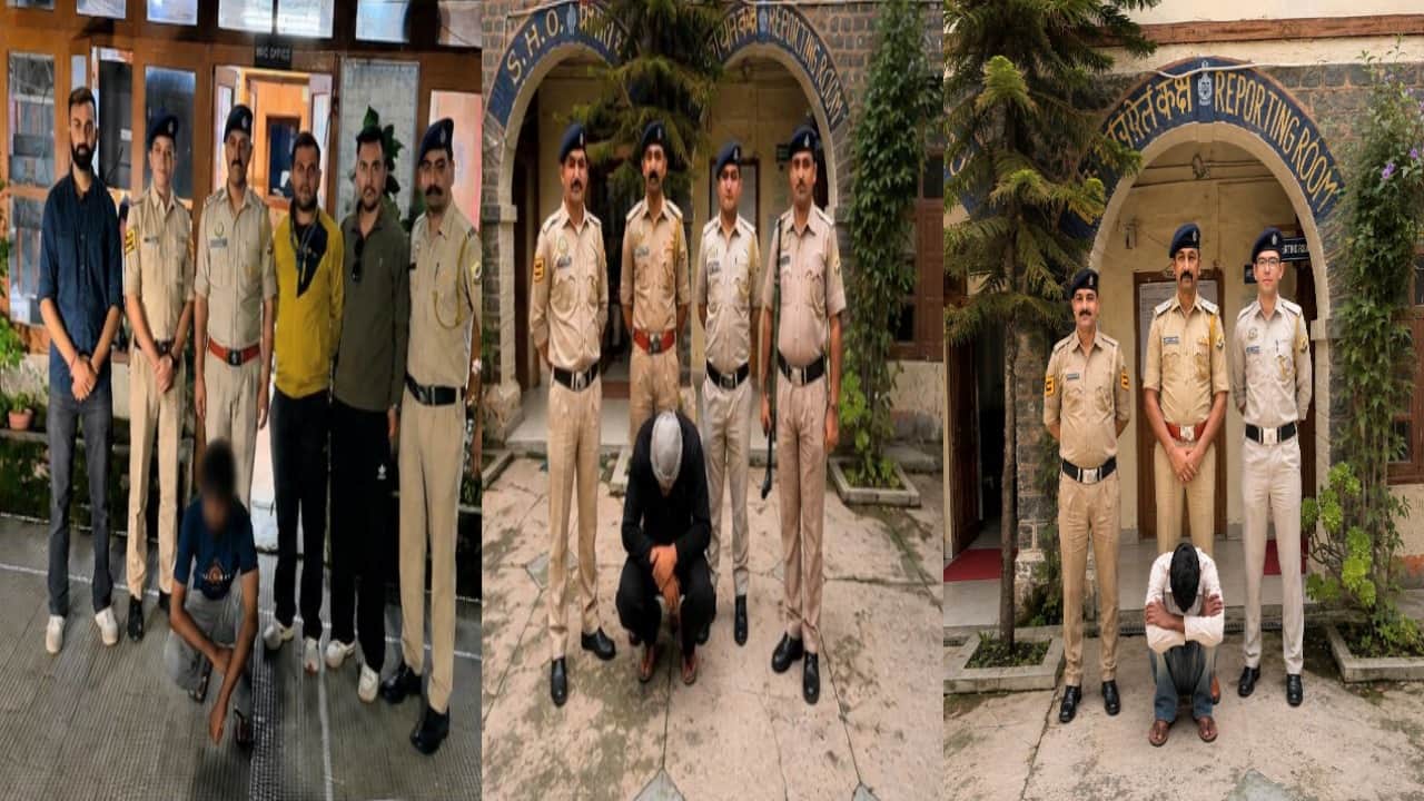 तीन अंतरराज्यीय चिट्टा तस्करों को किया गिरफ्तार।