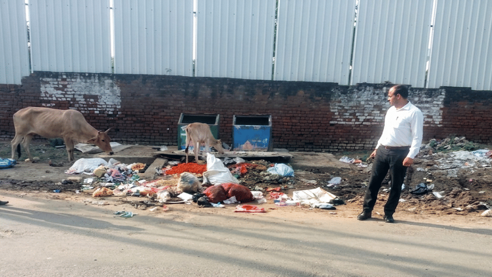 Flaws found in underground dustbins near Taj Mahal in agra