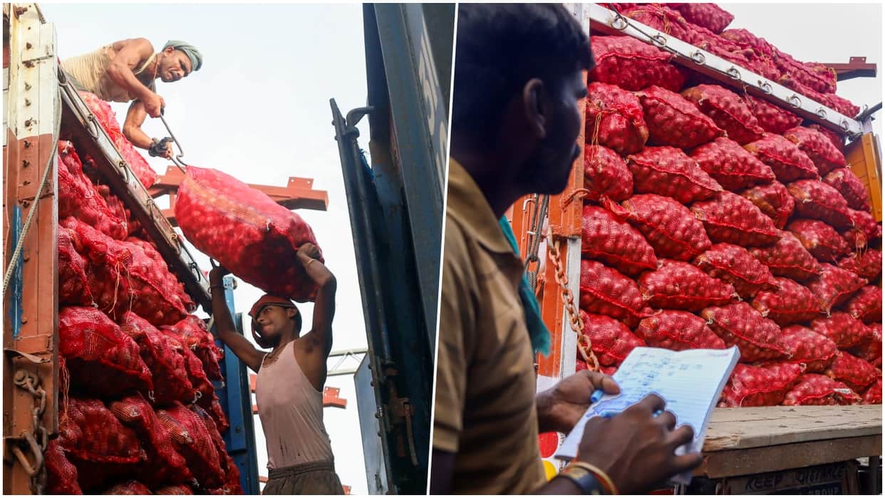 Kanda Express arrives in Delhi; hope for relief in onion prices