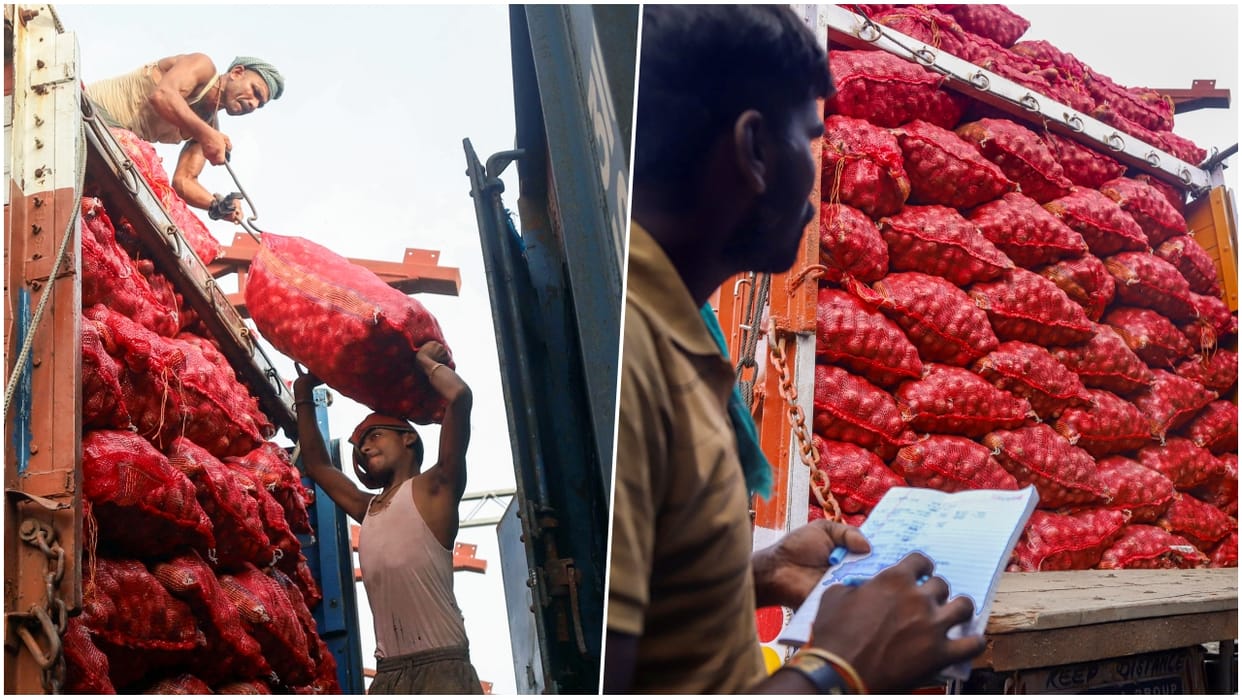 Kanda Express arrives in Delhi; hope for relief in onion prices