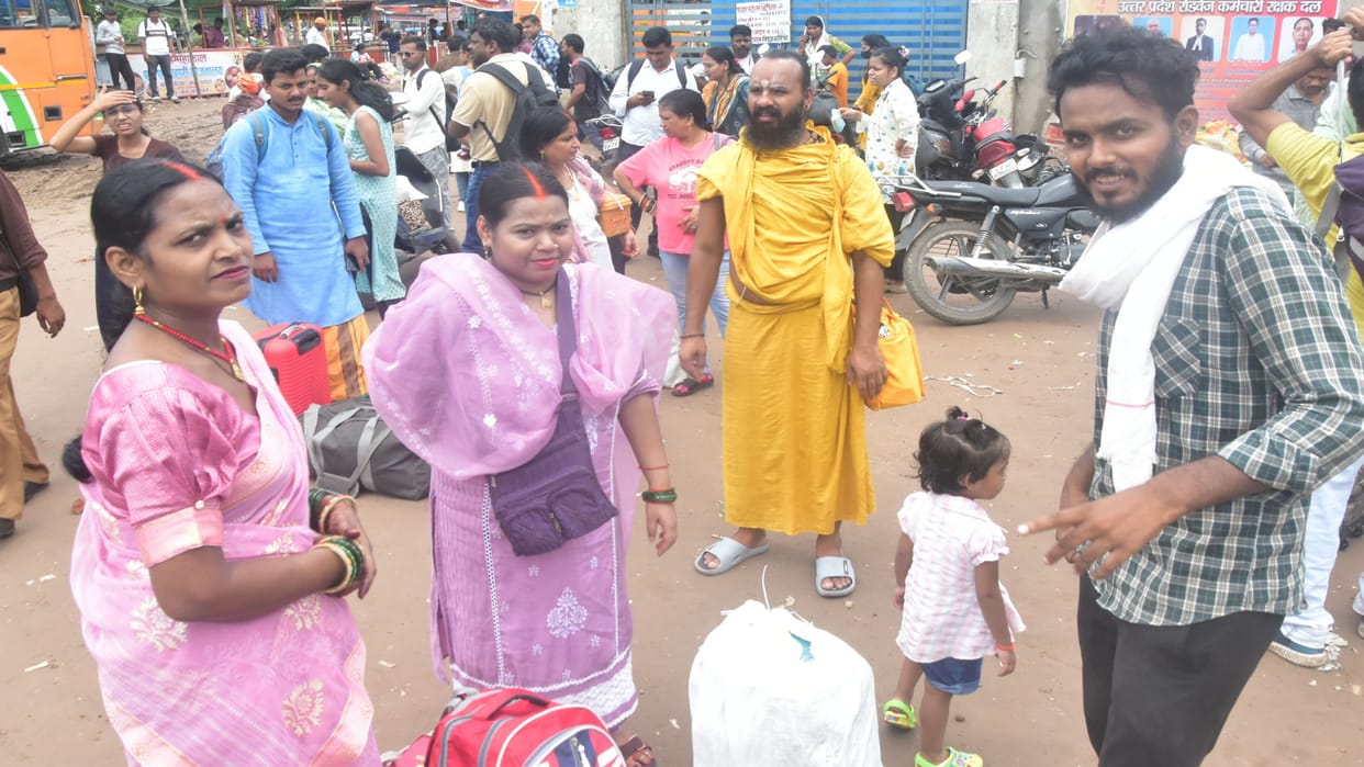 Women enjoyed free travel and also took a ride on a double-decker bus.