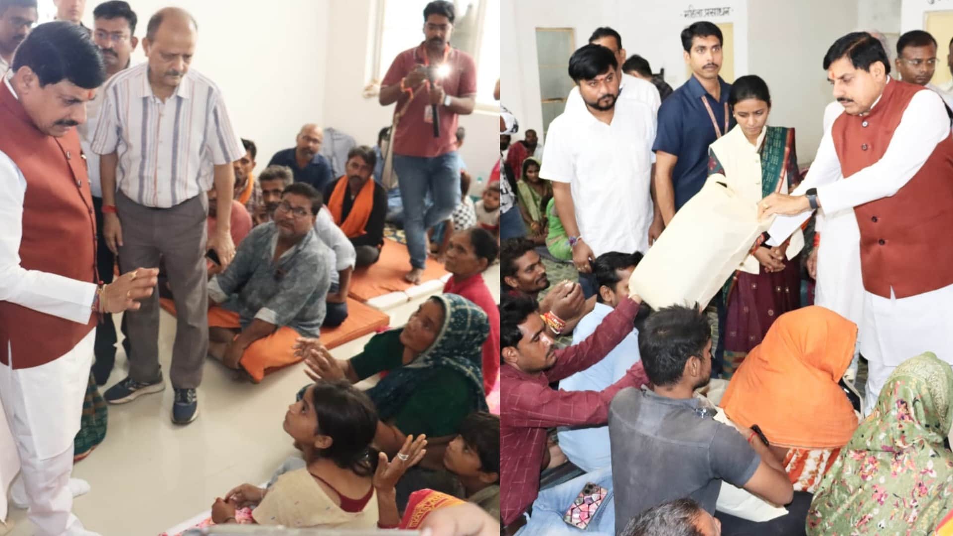 mp cm mohan yadav chitrakoot flood affected families mandakini river rescue