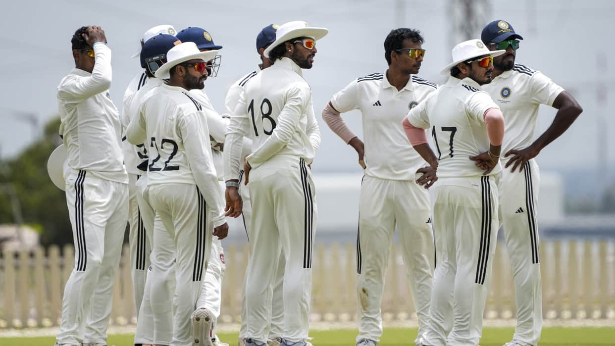 South Zone vs North Zone Duleep Trophy 2026 2nd Semi-Final Day 1 highlights match scorecard updates