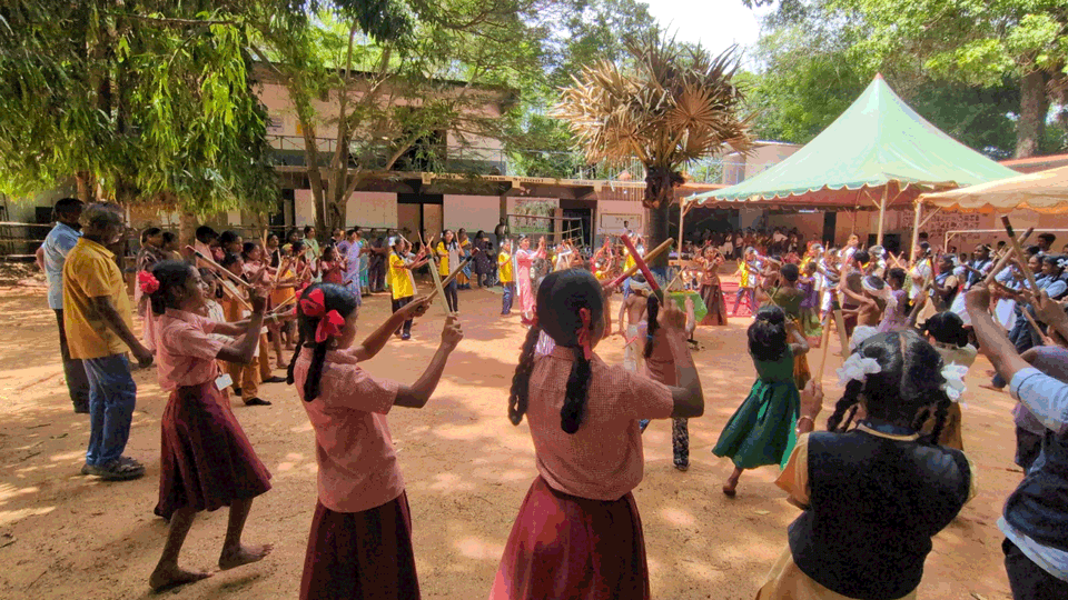 Puducherry: Palm Festival in Auroville children cooked food using the tree and also learned about the culture