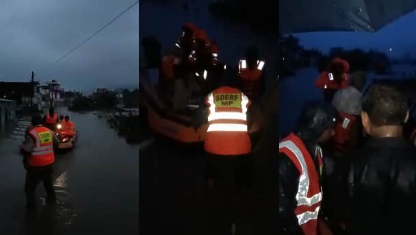 Chitrakoot SDRF and Home Guard rescue operation 180 people safely evacuated in 15 hours