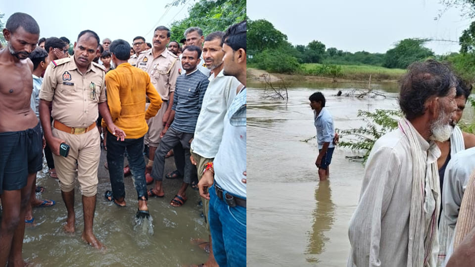 Hamirpur: Teenage girl swept away by strong current while crossing a drain