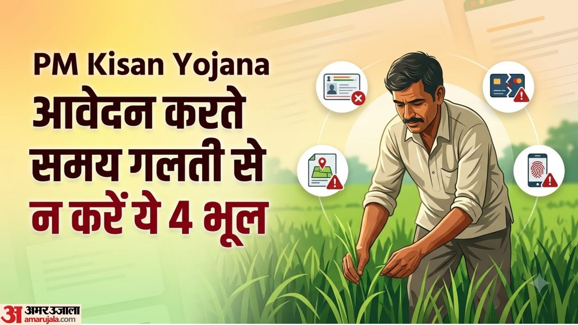 4 Common Mistakes to Avoid When Applying for PM Kisan Scheme in hindi