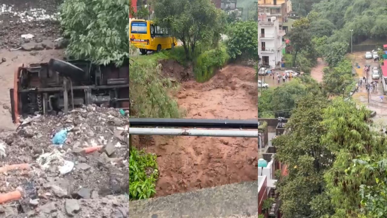 सोलन में बारिश का कहर।