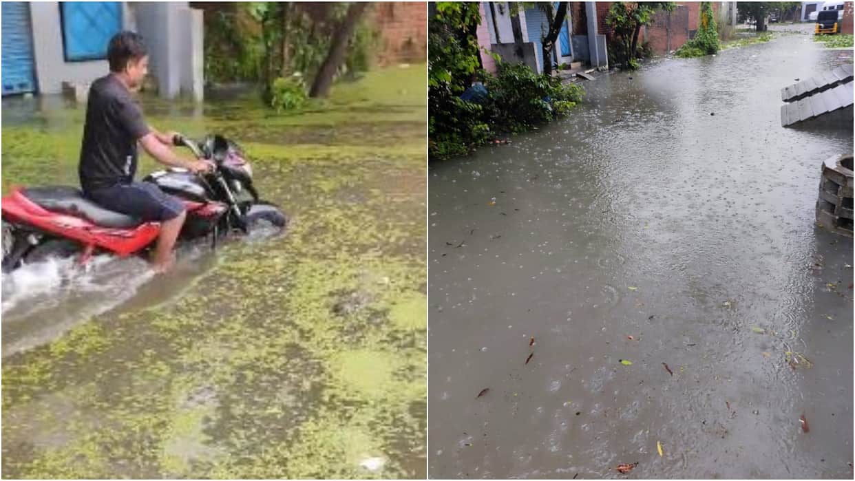 People in Maitribag Colony in Pilibhit are troubled by waterlogging
