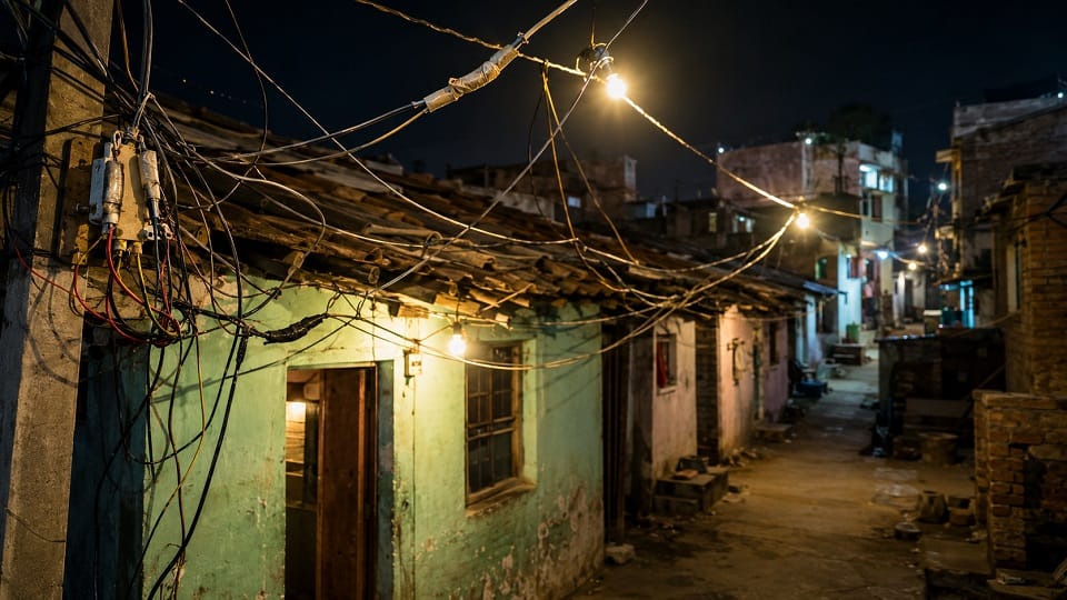 Electricity was being supplied illegally to more than 100 houses in Noida
