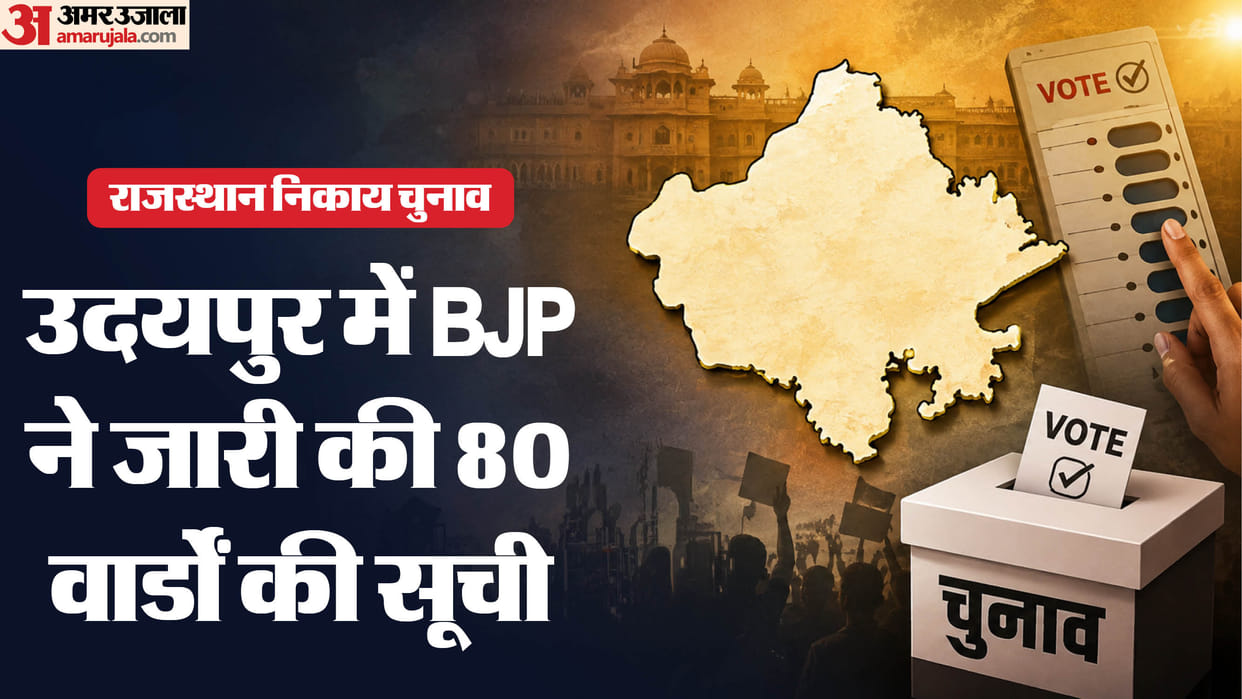 BJP releases list for 80 wards prominent figures like Samar, Singhvi, Bhatt, and Chandaliya are in the fray
