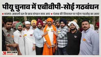 पीयू चुनाव में साथ आए एबीवीपी और सोई