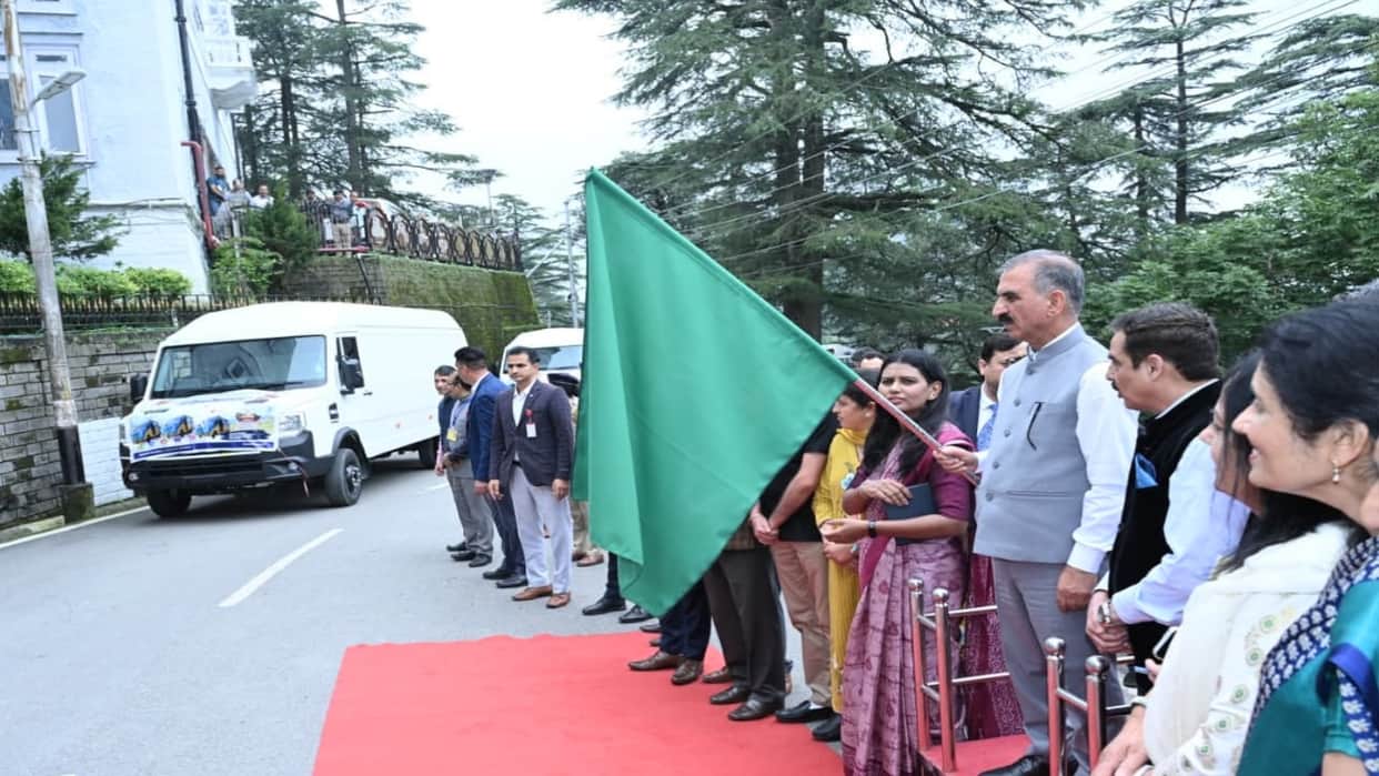 Shimla: Chief Minister flags off Mobile Resource Center for special-needs children.