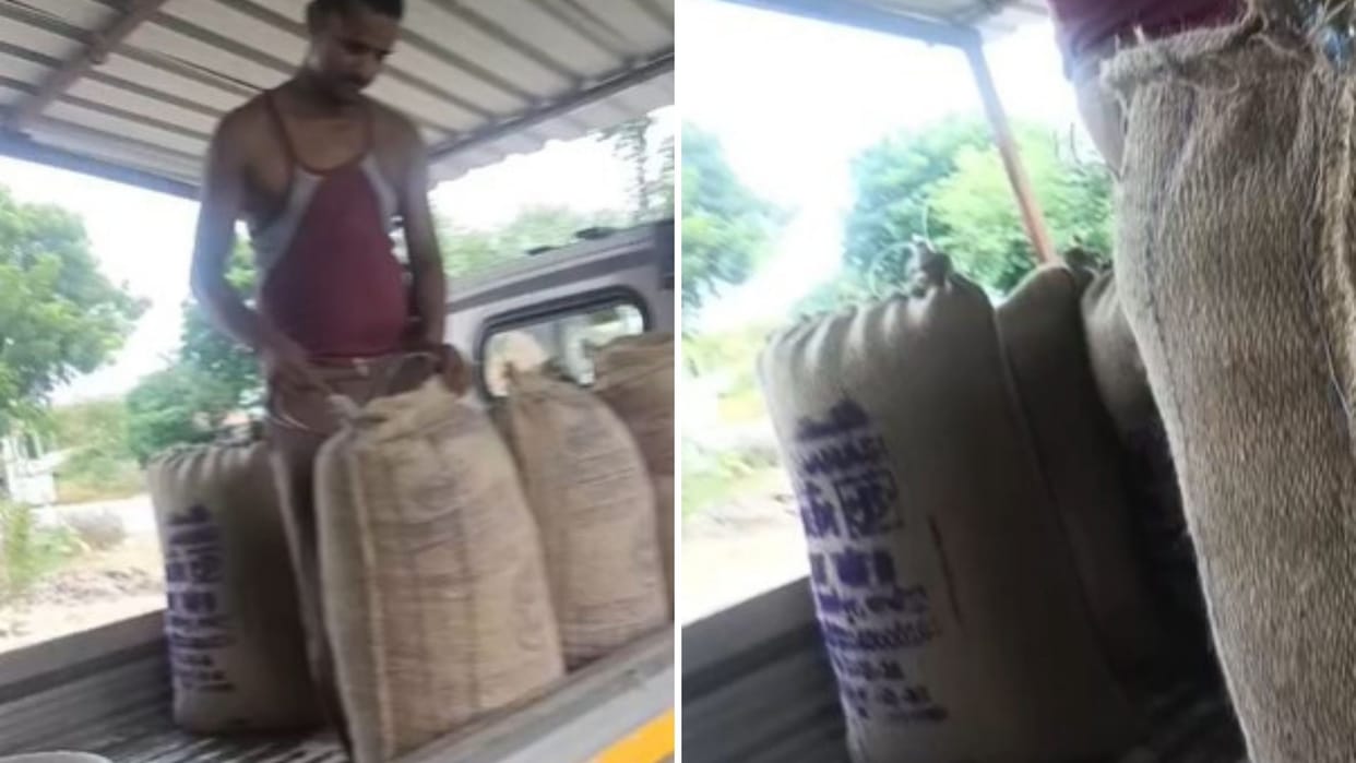 Azamgarh Ration dealer accused of black marketing villager gave chase and got ration shipment seized
