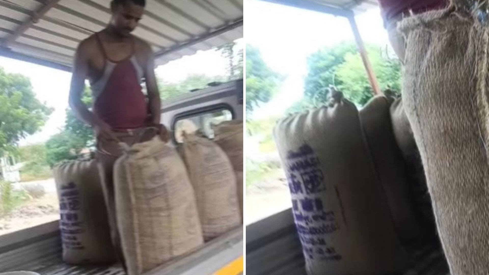 ग्रामीण ने पीछा कर राशन पकड़वाया।