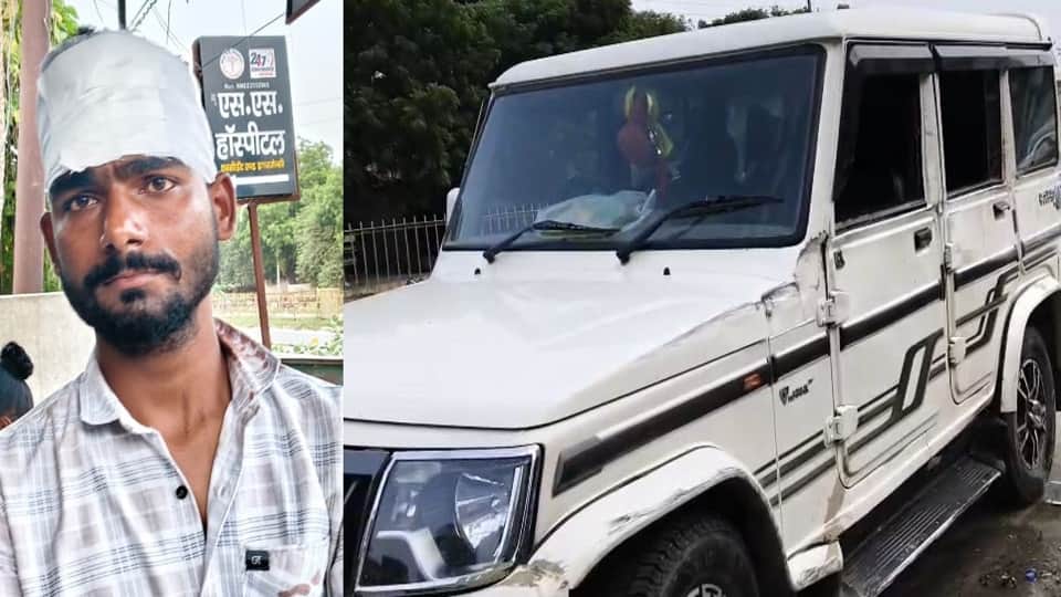 Bolero crashes into divider on Agra New Southern Bypass overbridge three injured