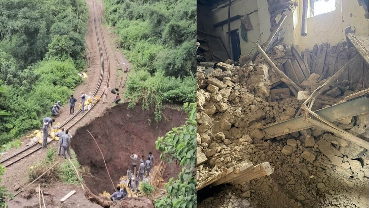 Himachal Weather: Two houses collapsed in Kangra; heavy rain alert issued for seven districts