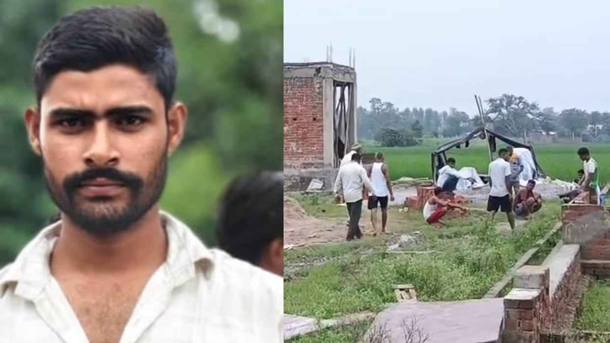 Lucknow: Youth stabbed to death on the roof of an under-construction house.