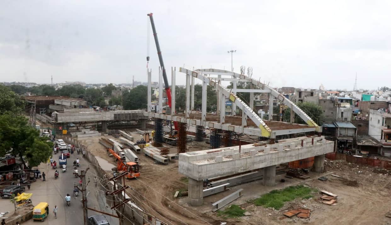 Indore: One lane of Indore's Musakhedi Bridge will be ready by October; the entire bridge will be completed in