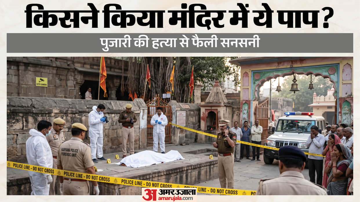 Priest dead body found on temple premises in Ballabhgarh injury marks on head
