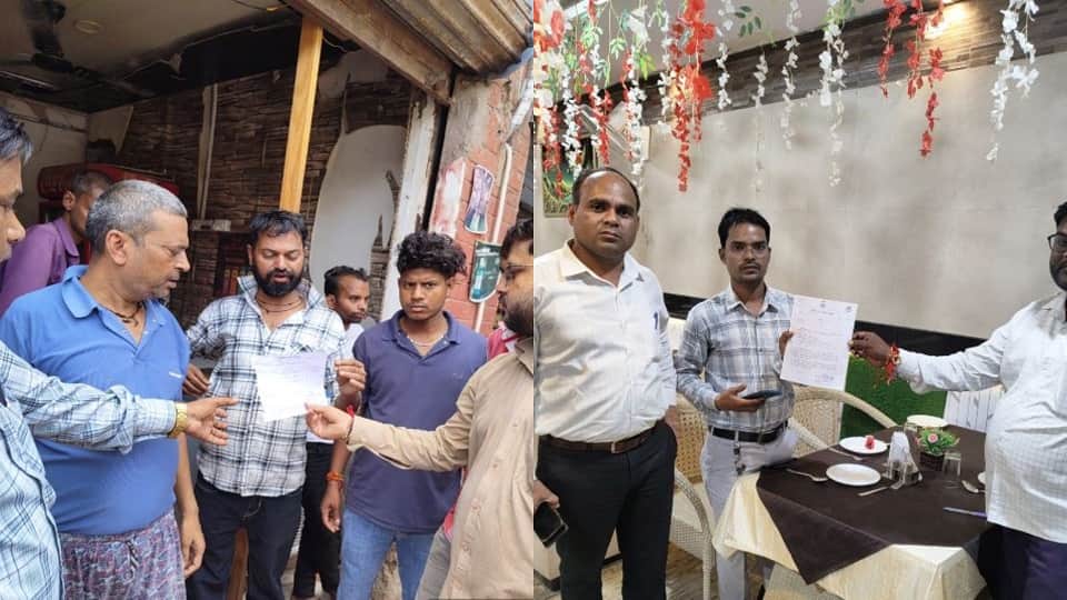 Fine of ₹10 thousand on hotel for littering on road