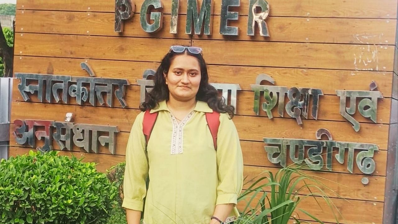 पीजीआई चंडीगढ़ में एमडी के लिए चयनित टिहरा के छबेड गांव की संचिता।