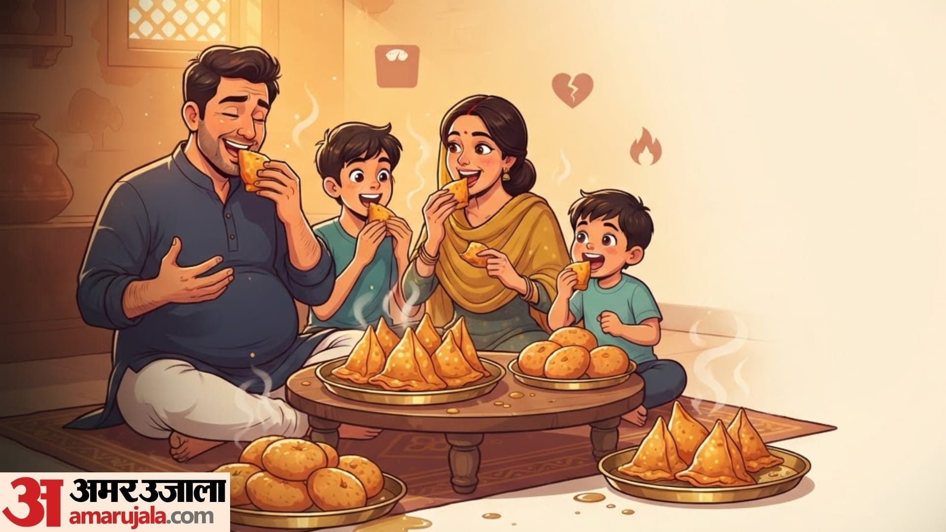 side effects of eating samosa and kachori everyday in hindi