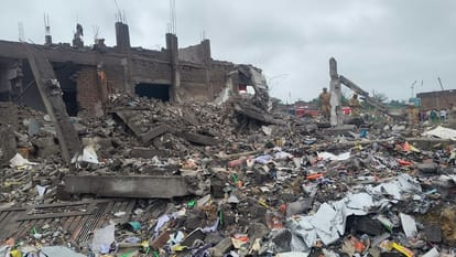 Kaushambi firecracker factory accident 11 dead so far photos of the incident