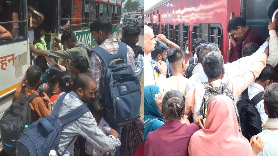 Chaos After Raksha Bandhan: Crowds Overwhelm Bus Stands and Railway Stations in Agra