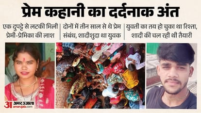 आगरा में युवक और युवती ने दी जान।