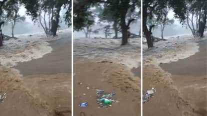 chitrakoot mandakini river water level rises flood alert madhyah pradesh news