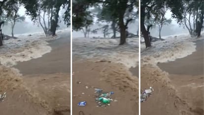 chitrakoot mandakini river water level rises flood alert madhyah pradesh news