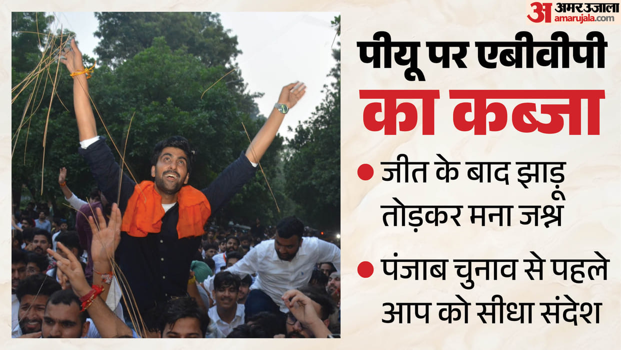 ABVP win president post second consecutive time in Panjab University student union election punjab election
