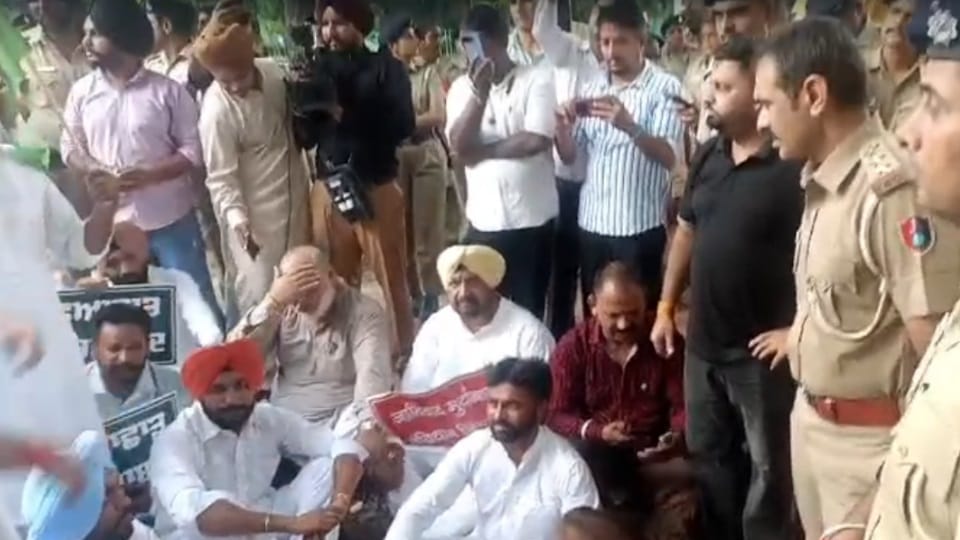 Case registered against Rahul Gandhi Punjab Congress protests in Chandigarh standoff with police