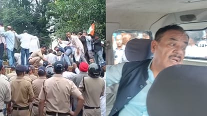 कांग्रेसियों का सचिवालय कूच