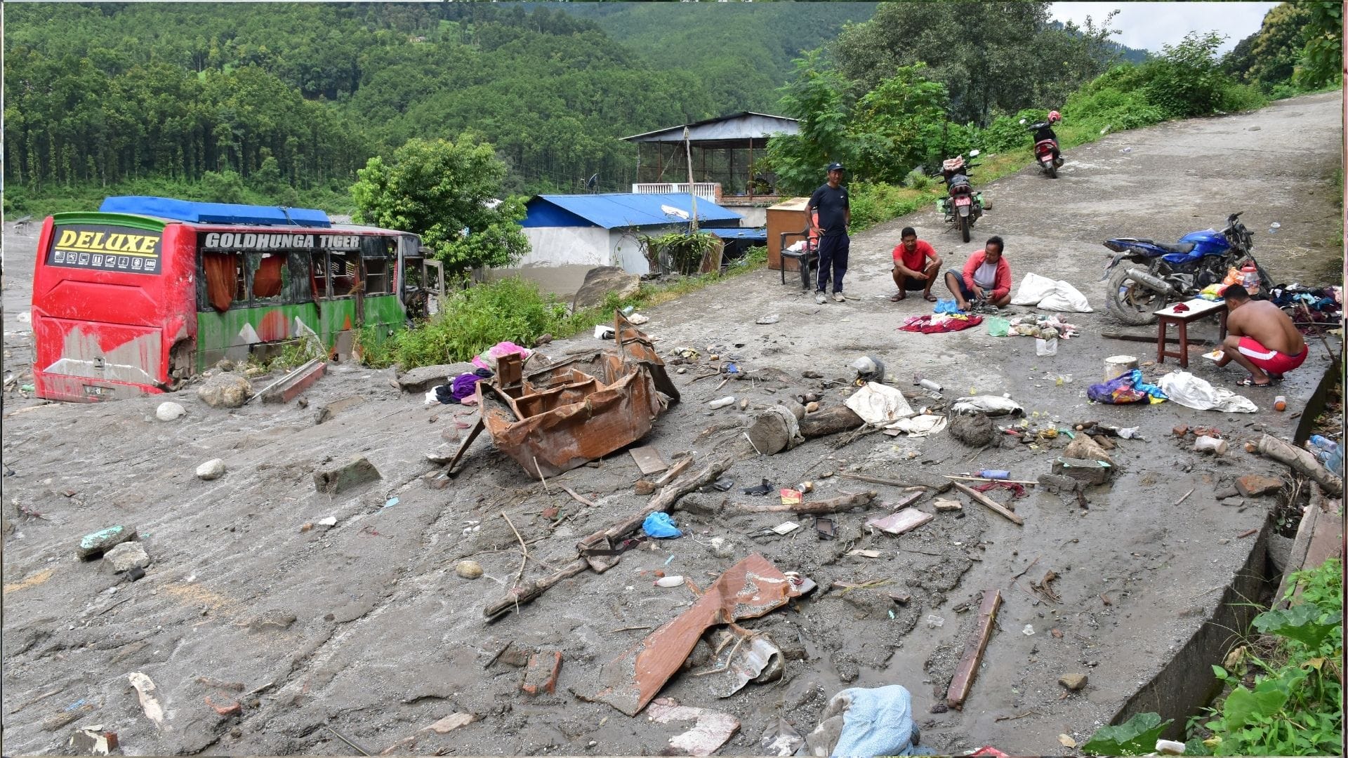 Nepal tragedy: Simchaur market, comprising 45 houses swept away in an instant; five villages cut off.